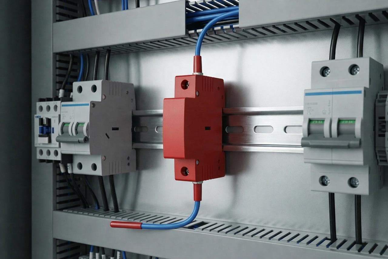 Safebox installé dans un tableau électrique